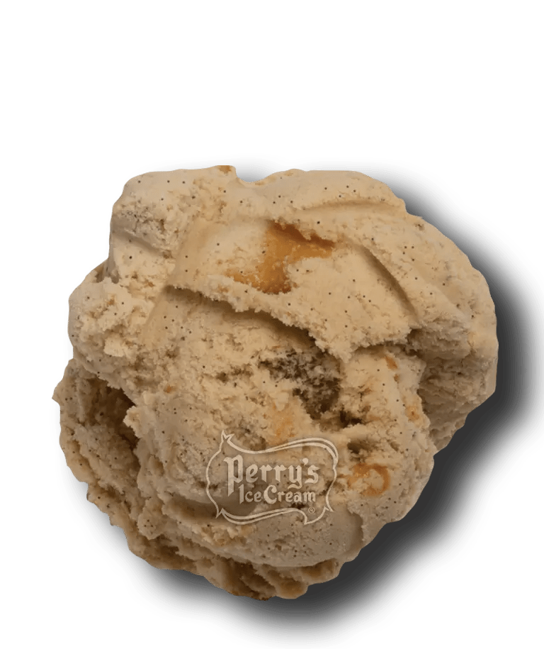 Sea Salt Caramel Coffee scoop of Perry's ice cream