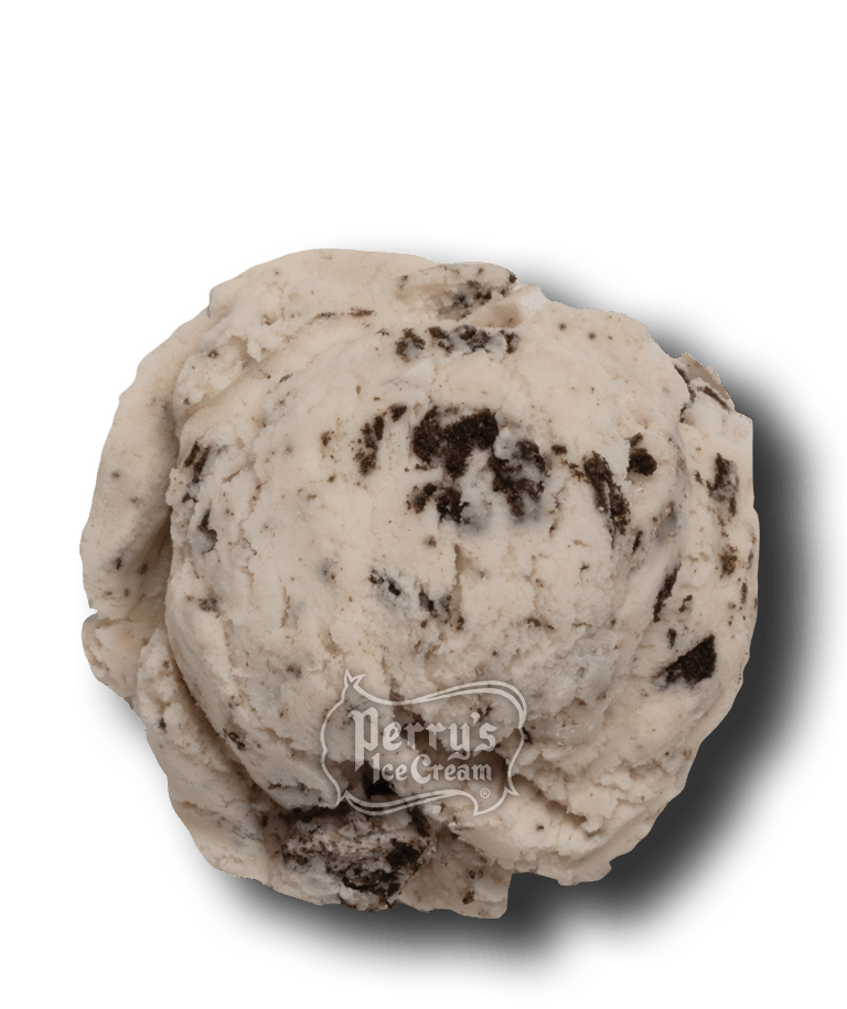 Dairy-Free Cookies & Cream scoop of Perry's ice cream