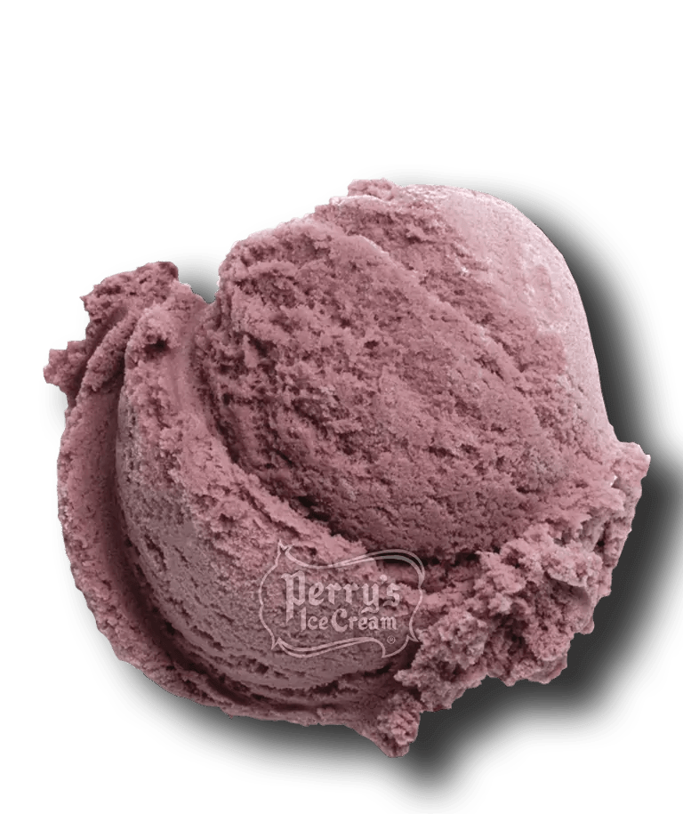 Black Raspberry scoop of Perry's ice cream