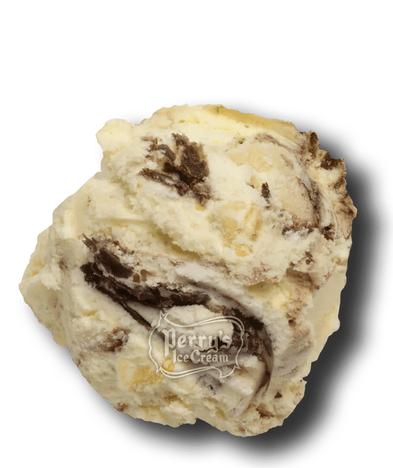 Piece of Cake scoop of Perry's ice cream