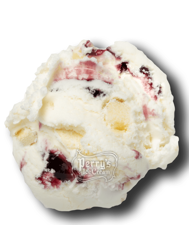 Blueberry Cheesecake scoop of Perry's ice cream