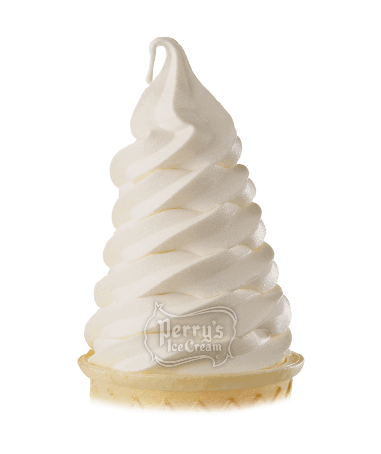 Vanilla Custard scoop of Perry's ice cream