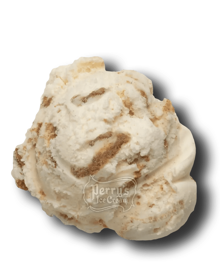 Cinnamon Bun scoop of Perry's ice cream