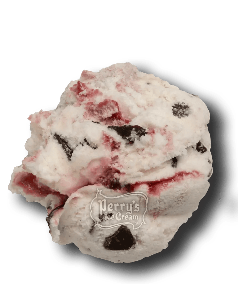 Rocky Mountain Raspberry scoop of Perry's ice cream