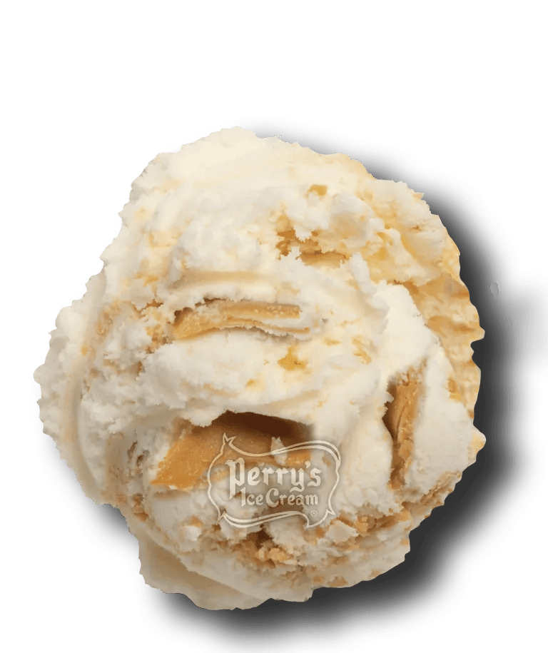 Peanut Butter Swirl scoop of Perry's ice cream