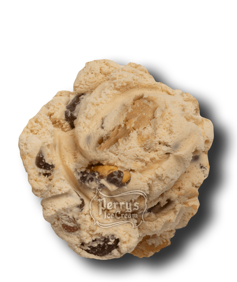 Gold Bar scoop of Perry's ice cream