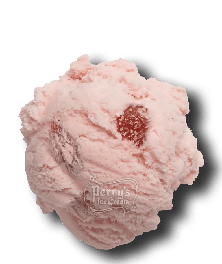 Strawberry scoop of Perry's ice cream