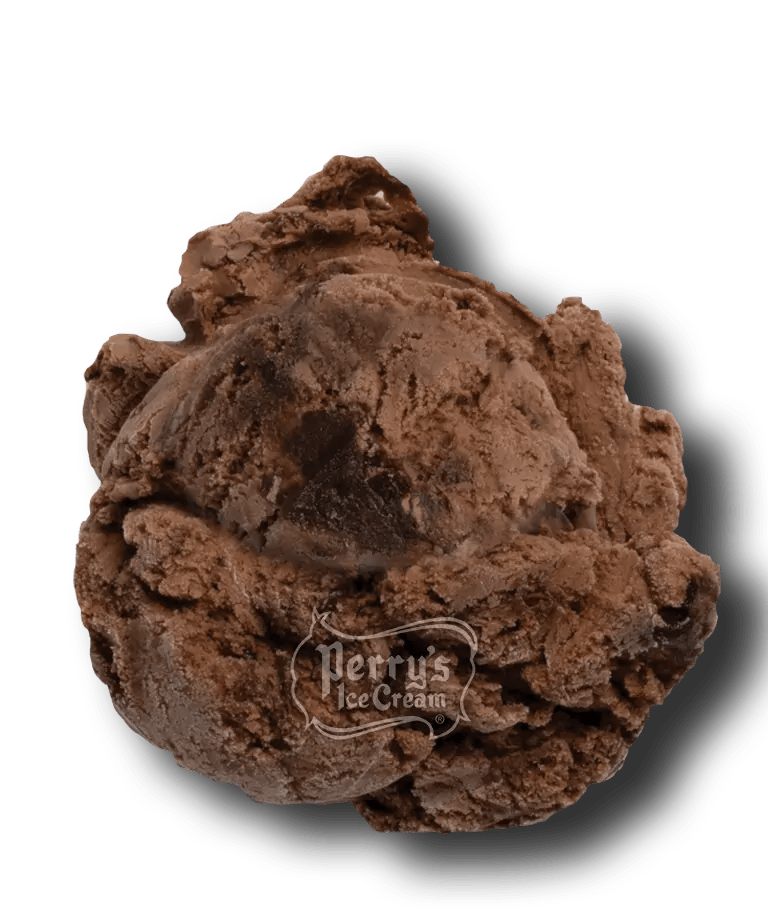 Brownie Batter scoop of Perry's ice cream